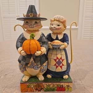 Jim Shore "Paws And Give Thanks" Figurine" SIGNED BY JIM SHORE
